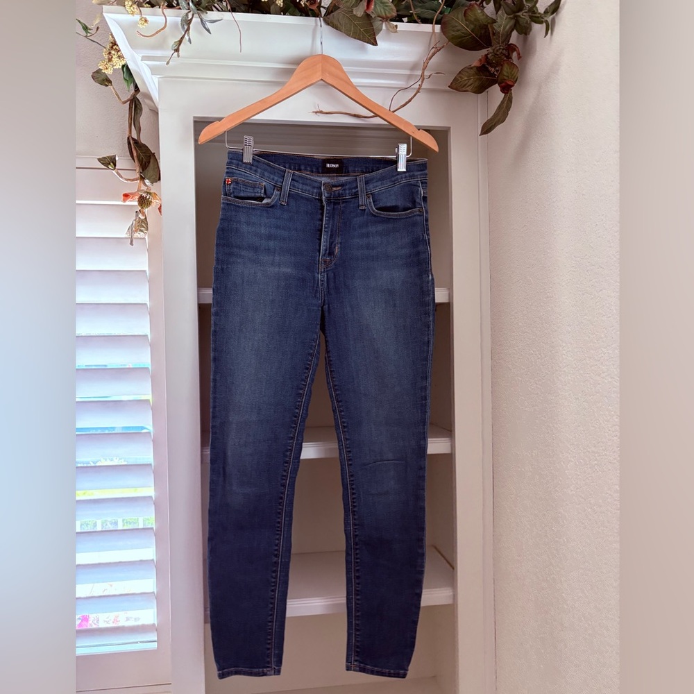 Hudson Jeans Womens 28 Natalie Super Skinny  Wash Blue